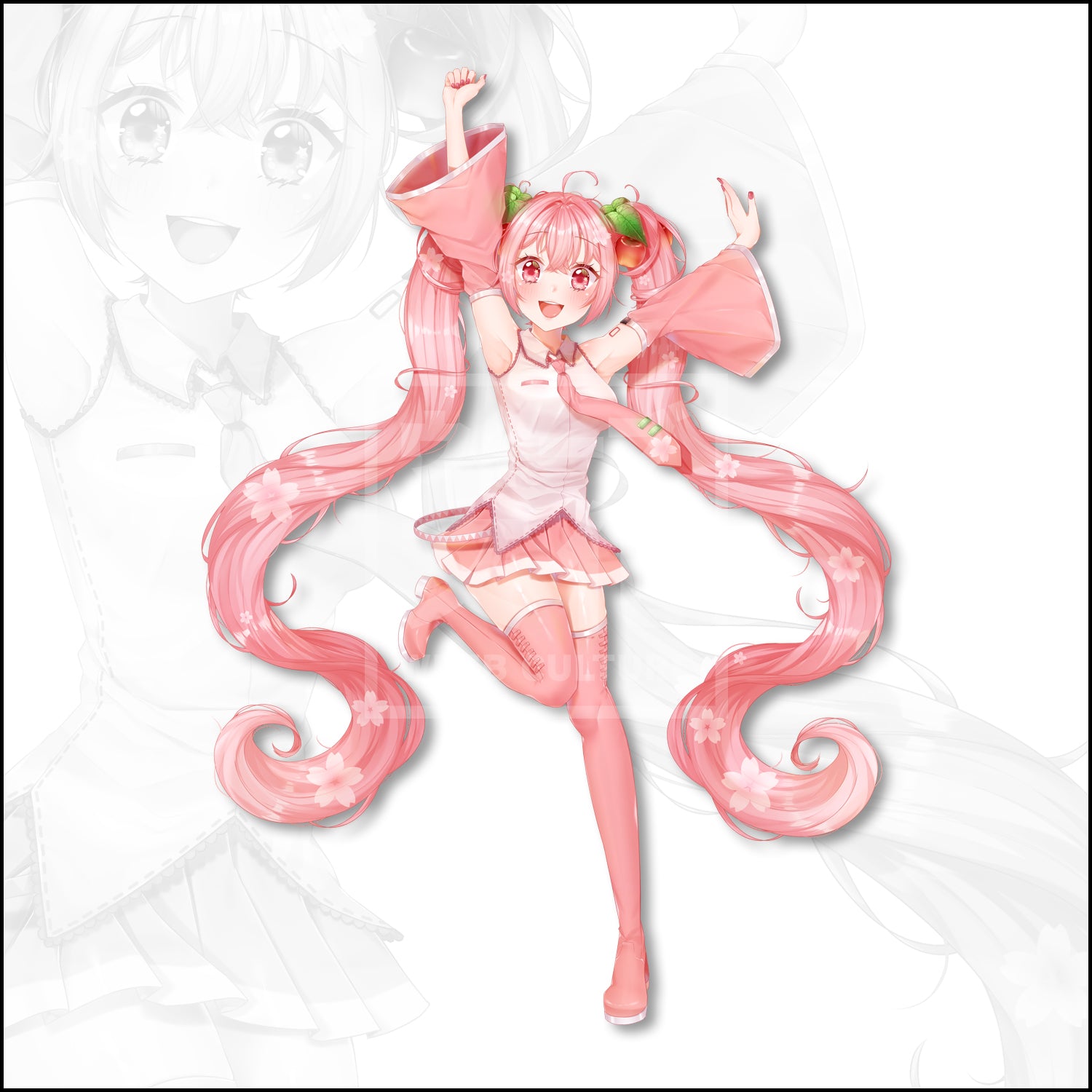 [Sakura Ver.] Miku Sticker – Weeb Culture